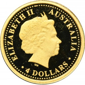 Austrália, Alžbeta II, $4 2005 - The Australian Nuggets