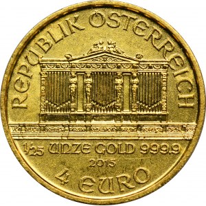 Rakúsko, 4 Euro Viedeň 2015 - Viedenská filharmónia