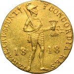 Netherlands, Kingdom of Netherlands, Wilhelm I, Ducat Utrecht 1818