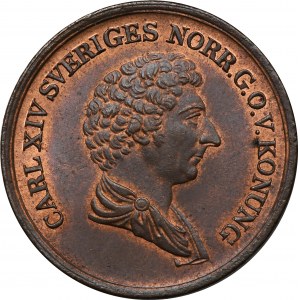 Szwecja, Karol XIV Jan, 2/3 Skilling banco Sztokholm 1839