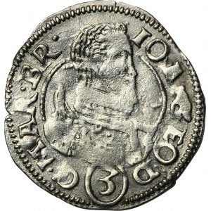 Sliezsko, Karniowské kniežatstvo, John George, 3 Krajcary Karniów 1611 - RARE