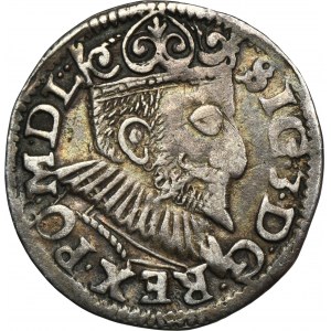 Zygmunt III Waza, Trojak Poznań 1594 - wydłużona twarz