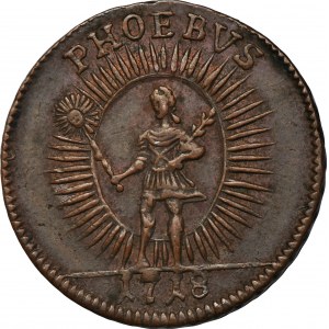 Szwecja, Karol XII, 1 Daler Sztokholm 1718 SM - Apollo