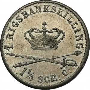 Dánsko, Christian VIII, 4 Rigsbankskilling Kodaň 1841 FK