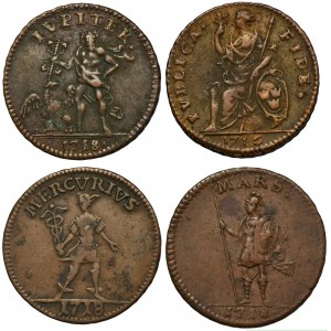 Súprava, Švédsko, Karol XII, 1 Daler Stockholm 1716 a 1718 (4 kusy).