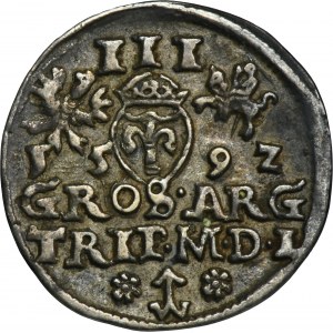 Sigismund III Vasa, 3 Groschen Vilnius 1592