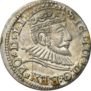 Sigismund III Vasa, 3 Groschen Riga 1592 - LI