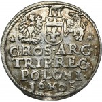 Sigismund III Vasa, 3 Groschen Krakau 1605