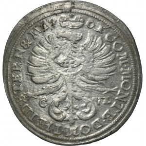 Sliezsko, vojvodstvo Olešnica, Krystian Ulryk, 3 Krajcary Olesnica 1701 CLV - RARE
