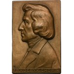 Plakieta Fryderyk Chopin 1926 - RZADKA, Aumiller, niesygnowana