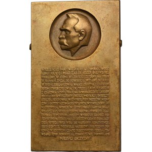 Plaque Józef Piłsudski 1931