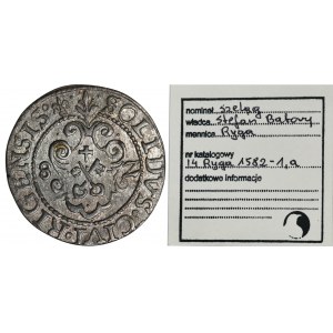 Stephen Bathory, Schilling Riga 1582 - ex. Marzęta