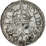 Sigismund III Vasa, Schilling Vilnius 1614 - RARE, inverted letter E in REX, ex. Marzęta
