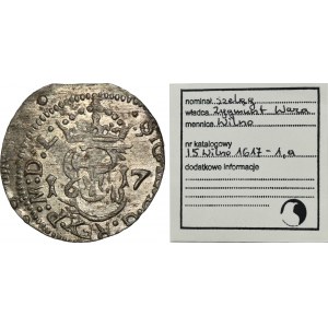 Sigismund III Vasa, Schilling Vilnius - RARE, Trilner, ex. Marzęta