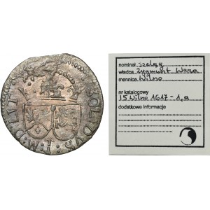 Sigismund III Vasa, Schilling Vilnius - RARE, Trilner, ex. Marzęta