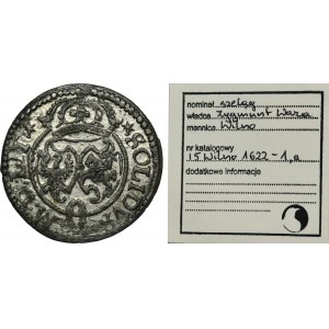 Sigismund III Vasa, Schilling Vilnius 1622 - RARE, ex. Marzęta