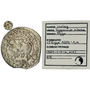 Žigmund III Vasa, Riga 1604 - VELMI ZRIADNE, reverz 4, ex. Marzêta