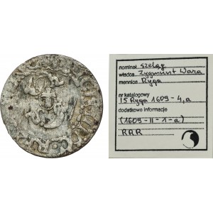 Sigismund III Vasa, Schilling Riga 1609 - VERY RARE, ex. Marzęta