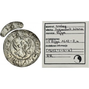 Žigmund III Vasa, Riga 1612 - Zriedkavé, ILUSTROVANÉ, dátum 1 12, ex. Marzêta