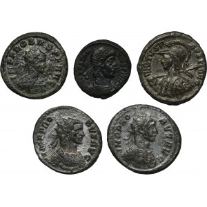 Súprava, Rímska ríša, Antonianans a Follis (5 kusov).