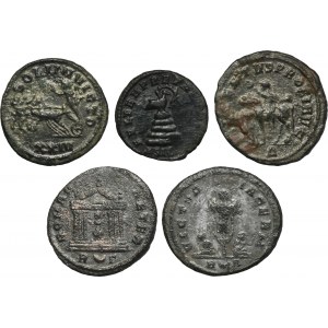 Súprava, Rímska ríša, Antonianans a Follis (5 kusov).