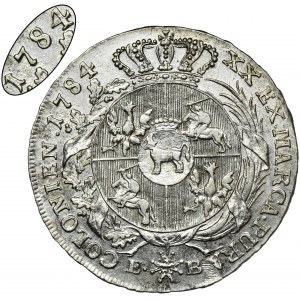 Poniatowski, 1/2 Thaler Warsaw 1784 EB - RARE