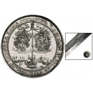 Ladislaus IV Vasa, Wedding medal 1646 - EXTREMELY RARE, BEAUTIFUL
