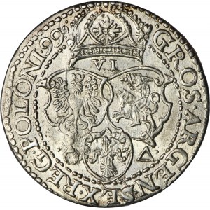 Zygmunt III Waza, Szóstak Malbork 1599 - mała głowa