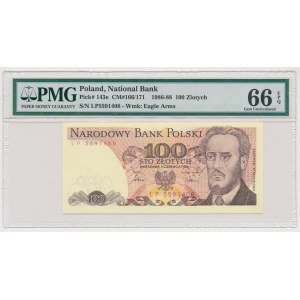 100 zlotých 1986 - LP - PMG 66 EPQ - prvý ročník série