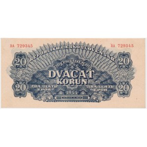 Czechoslovakia, 20 Korun 1944