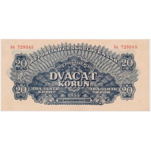 Tschechoslowakei, 20 Kronen 1944