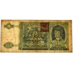 Czechoslovakia, 500 Korun (1941) - with adhesive stamp -