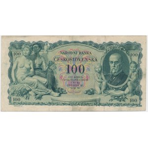 Slovakia, 100 Korun 1931 - with overprint - RARE