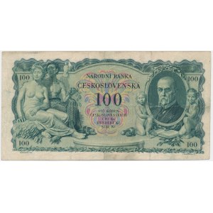 Slovakia, 100 Korun 1931 - with overprint - RARE