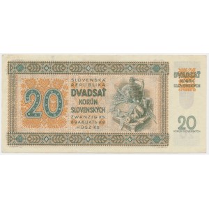 Słowacja, 20 koron 1942