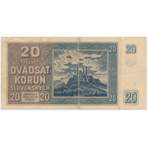 Słowacja, 20 koron 1939