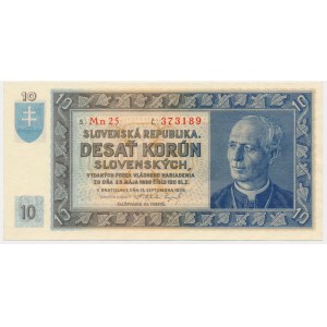 Slovensko, 10 korún 1939