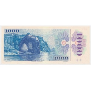 Slovensko, 1 000 korún 1985 - s pečiatkou -.