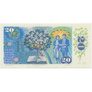 Slowakei, 20 Kronen 1988 - mit Stempel -.