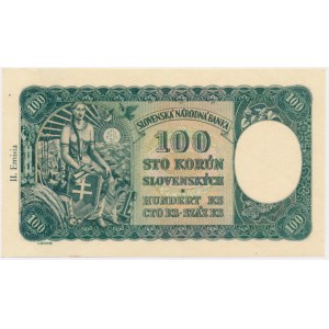 Slowakei, 100 Kronen 1940 - 2. Ausgabe -