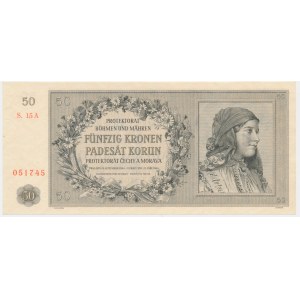 Böhmen und Mähren, 50 Kronen 1944