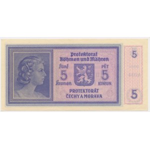 Čechy a Morava, 5 korún (1940)