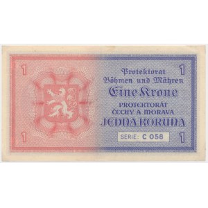 Bohemia and Moravia, 1 Koruna (1940)