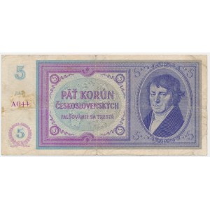 Czechosłowacja, 5 koron (1939)