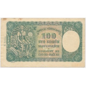 Slovensko, 100 korun 1940 - 2. vydání -