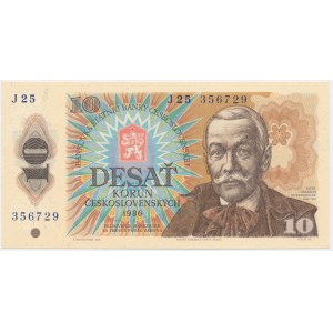 Československo, 10 korun 1986