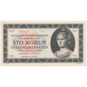 Czechosłowacja, 100 koron 1945