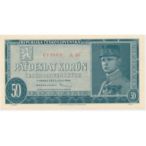 Tschechoslowakei, 50 Kronen 1948