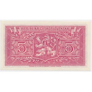 Československo, 5 korun (1945)