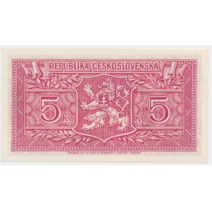 Československo, 5 korún (1945)